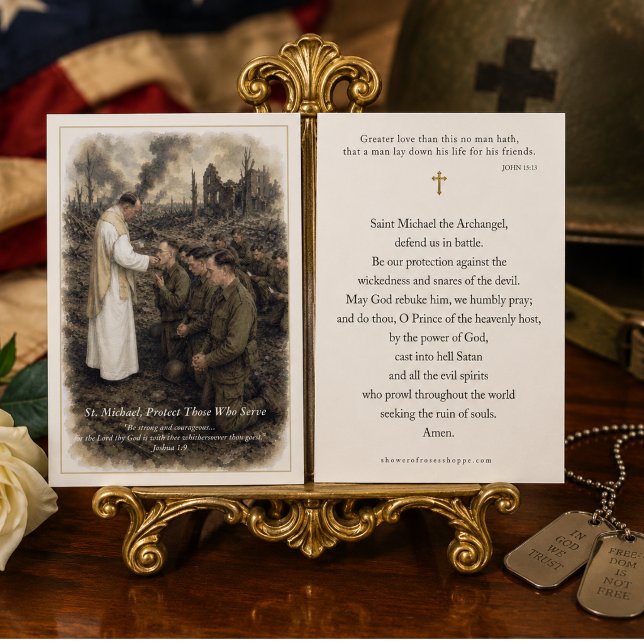 St. Michael Military Holy Card (Creator Uploaded)