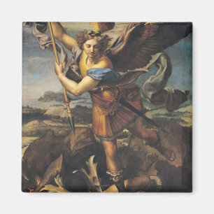 St. Michael Overwhelming the Demon, 1518 Magnet