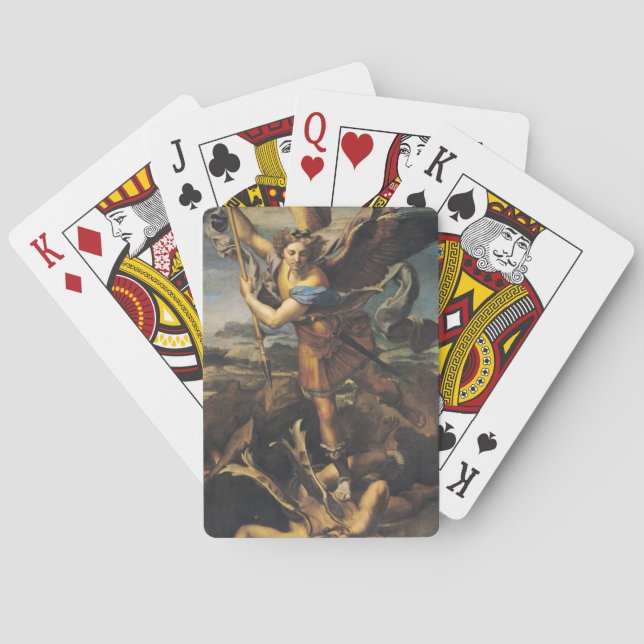 St. Michael Overwhelming the Demon, 1518 Playing Cards (Back)