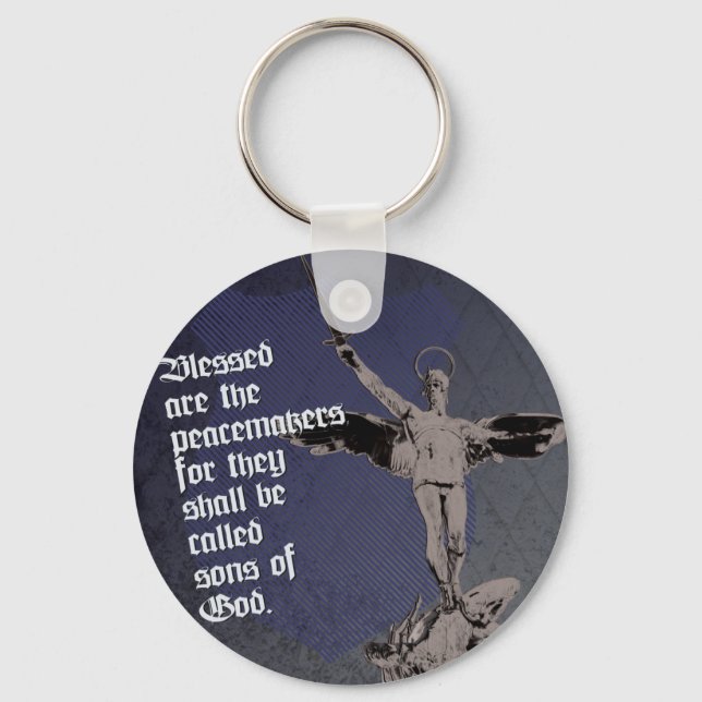 St. Michael - Patron Saint of Police Officers Keychain (Front)