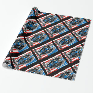 St. Michael Police Officers Defend Us in Battle Wrapping Paper