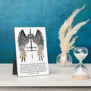 St. Michael Prayer for Protection Plaque