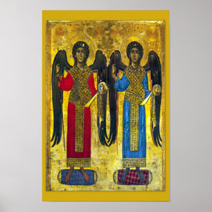 St Michael & St Gabriel Archangel icon 01B Poster