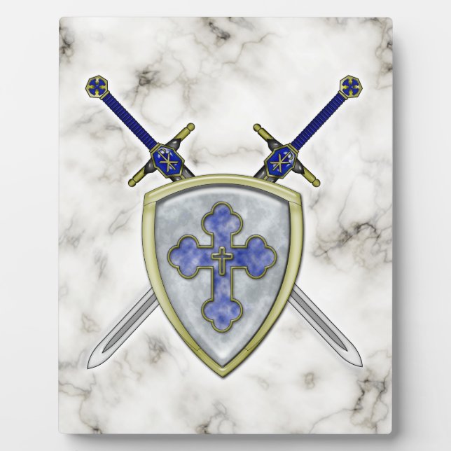 St Michael - Swords and Shield Plaque (Front)