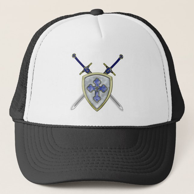 St Michael - Swords and Shield Trucker Hat (Front)