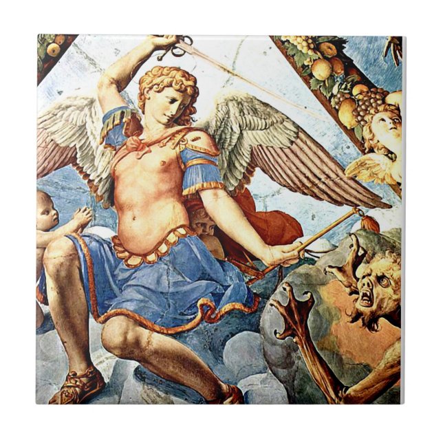 St Michael the Archangel 22 Ceramic Tile (Front)