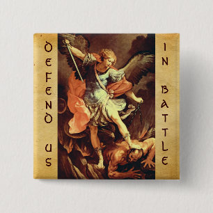 St. Michael the Archangel 2 Inch Square Button