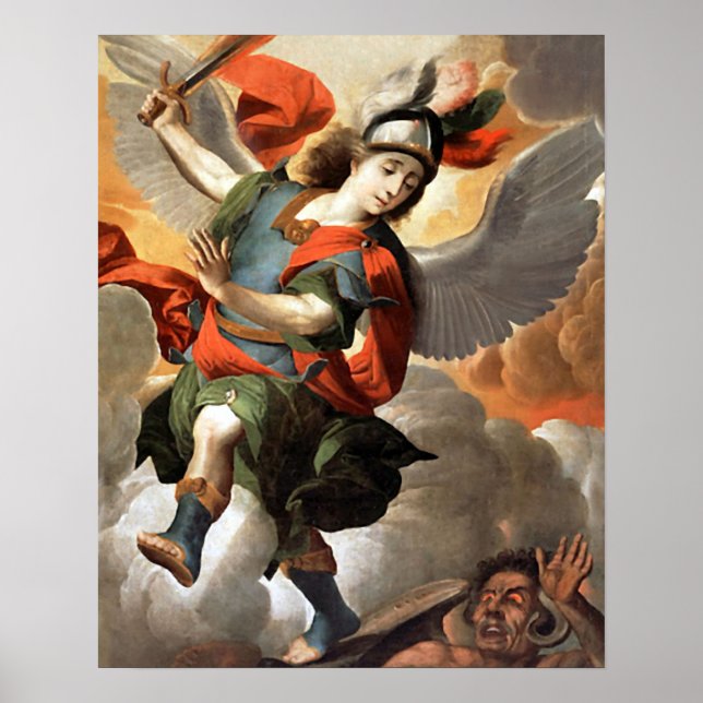 St Michael the Archangel 3 Angel Poster Print (Front)