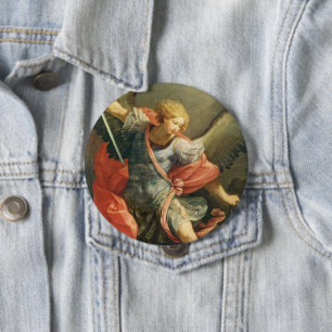St. Michael the Archangel 4 Inch Round Button