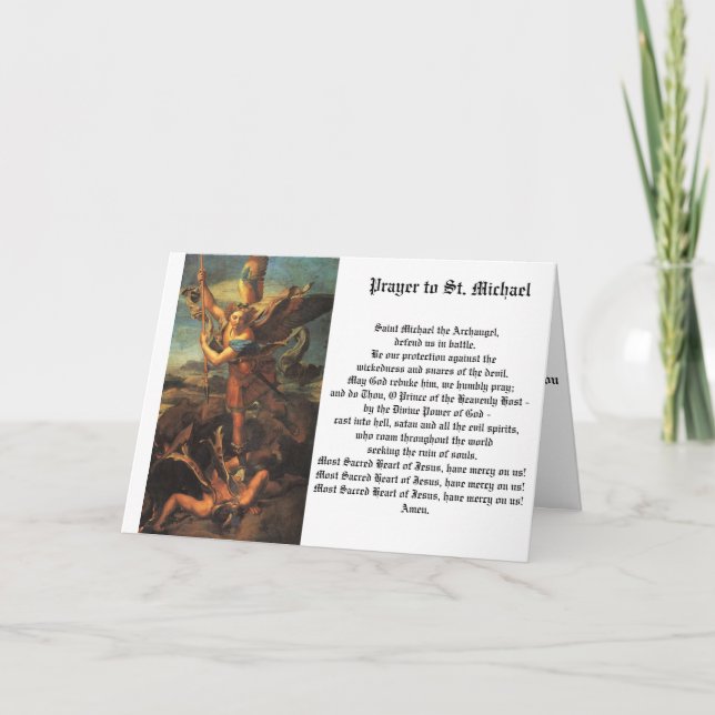 St. Michael the Archangel Card (Front)