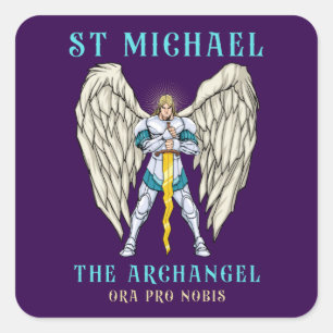 St Michael The Archangel Catholic Prayer Stickers