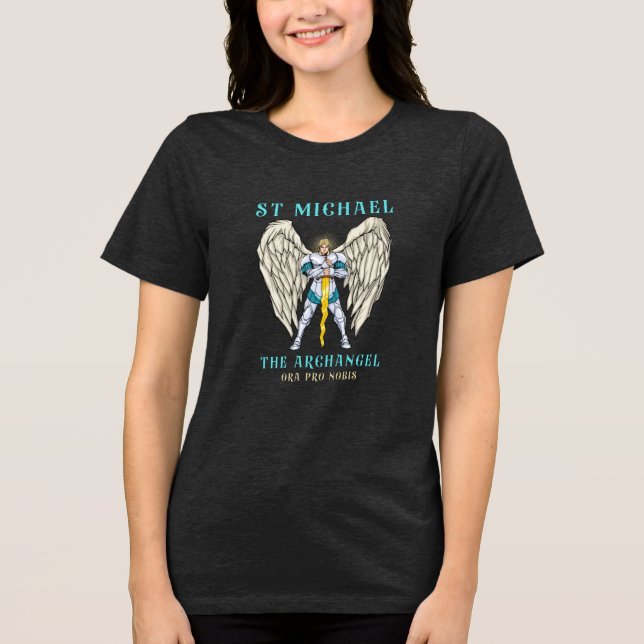 St Michael The Archangel Catholic Prayer Tee (Front)