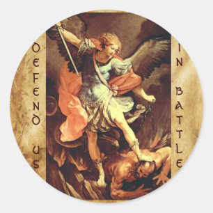St. Michael the Archangel Classic Round Sticker