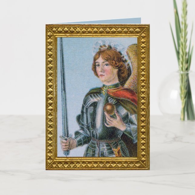 St. Michael the Archangel (detail; M 017) Card (Front)