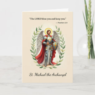St Michael the Archangel God's Peace and Blessings Card