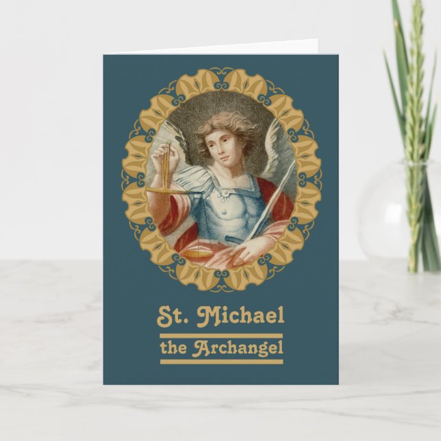 St Michael the Archangel (M10) Blank Greeting Card (Front)