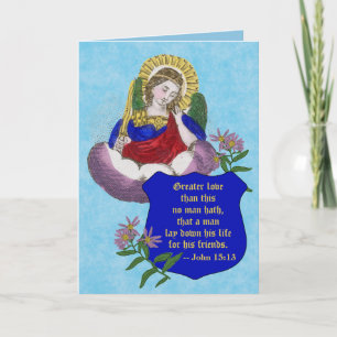 St. Michael the Archangel (M 009) Blank Condolence Card