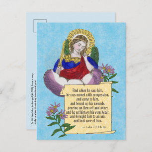 St. Michael the Archangel (M 009) & EMS/EMT Postcard