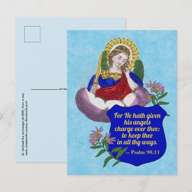 St. Michael the Archangel (M 009)  Postcard (Front/Back)