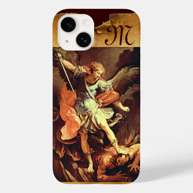 St. Michael the Archangel Monogram Case-Mate iPhone Case (Back)
