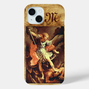 St. Michael the Archangel Monogram iPhone 15 Case