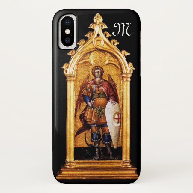 St. Michael the Archangel Monogram Case-Mate iPhone Case (Back)