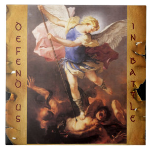 St. Michael the Archangel Parchment Tile