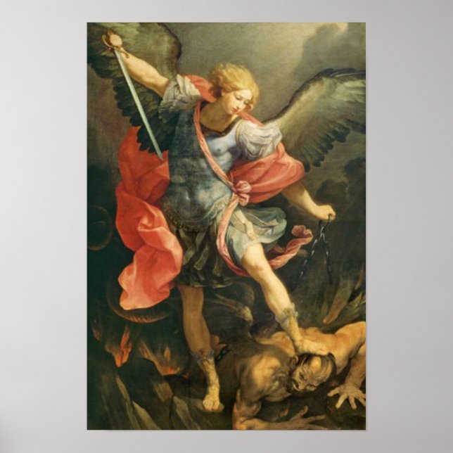 St. Michael the Archangel Prayer Angel Poster (Front)