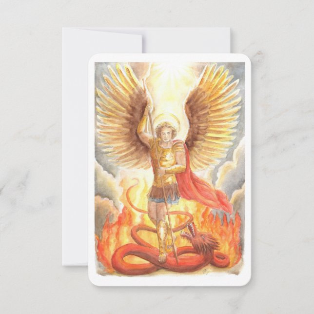 St.Michael the Archangel Prayer Card (Front)