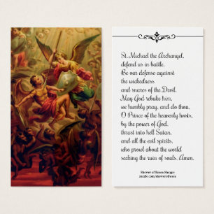 St. Michael the Archangel Prayer Holy Card