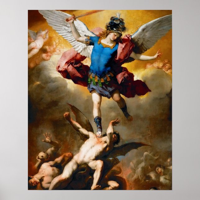 St Michael the Archangel Protector of Evil Poster (Front)