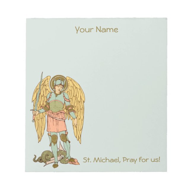 St. Michael the Archangel (RLS 12) 5.5"x6" Notepad (Front)