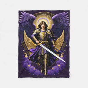St Michael the Archangel Roman Catholic Fleece Blanket