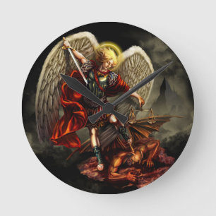 St. Michael the Archangel Round Clock