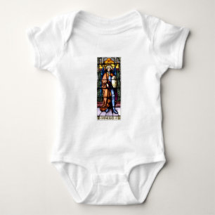 St. Michael The Archangel Stained Glass Window Baby Bodysuit