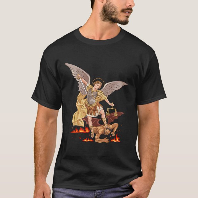 St Michael The Archangel T-Shirt (Front)