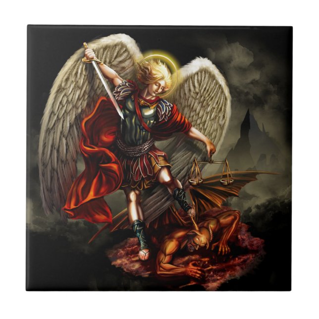 St. Michael the Archangel Tile (Front)