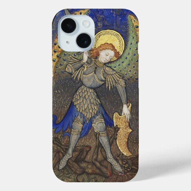 St. Michael the Archangel with Devil Case-Mate iPhone Case (Back)