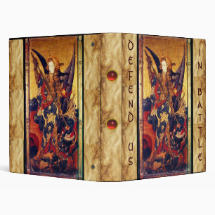 St. Michael Vanquishing Devil as Medieval Knight Binder