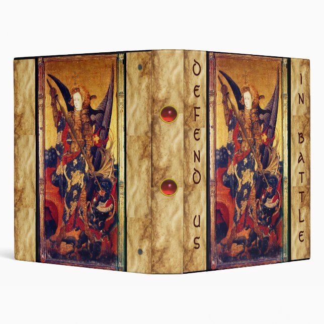 St. Michael Vanquishing Devil as Medieval Knight Binder (Background)