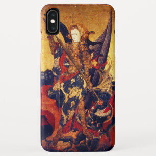St. Michael Vanquishing Devil as Medieval Knight iPhone XS Max Case