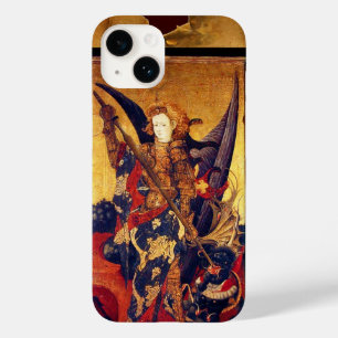 St. Michael Vanquishing Devil as Medieval Knight Case-Mate iPhone 14 Case