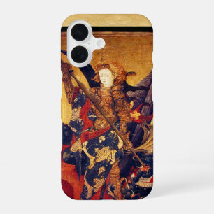 St. Michael Vanquishing Devil as Medieval Knight iPhone 16 Case