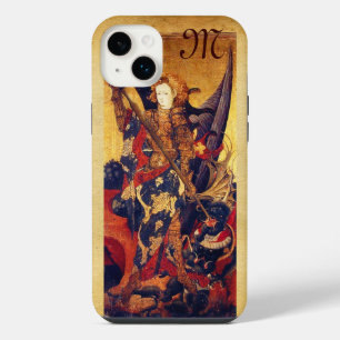 St. Michael Vanquishing Devil as Medieval Knight iPhone 14 Plus Case