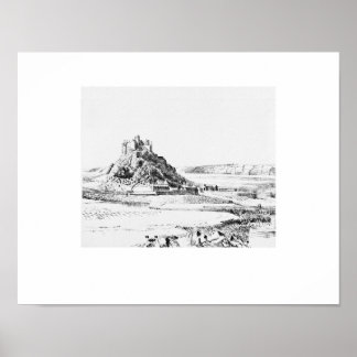 St. Michael's Mnt Cornwall Print, Eleanor M Hughes Poster