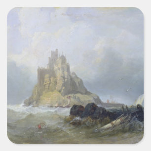 St. Michael's Mount, Cornwall Square Sticker