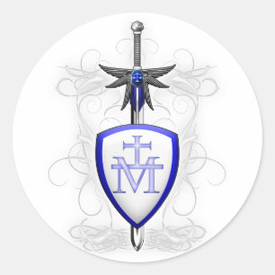 St. Michaels Sword Classic Round Sticker