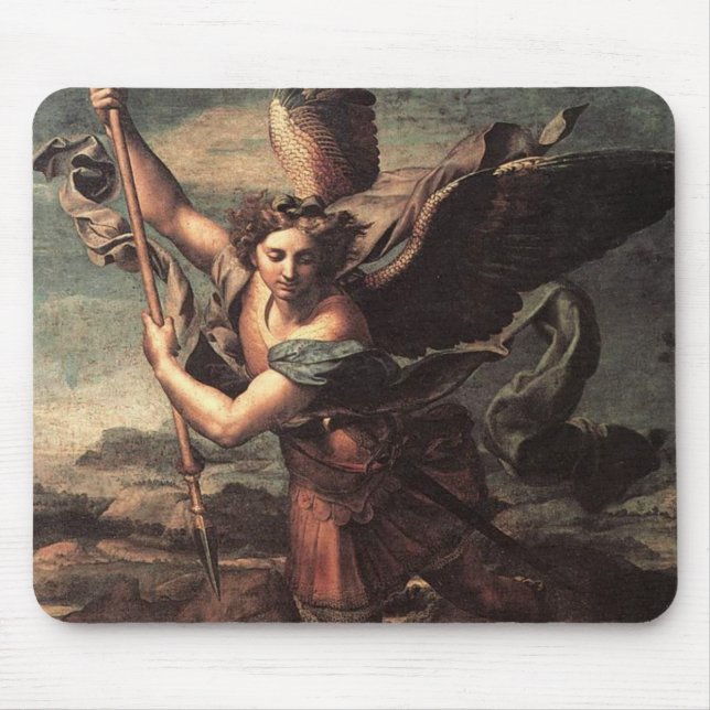 St Micheal and the Devil Mouse Pad (Front)