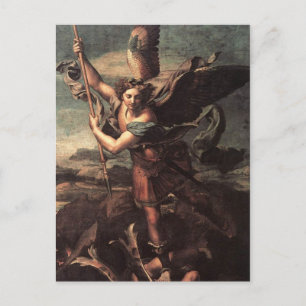 St Micheal and the Devil Postcard