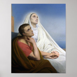 St. Monica and St.Augustine of Hippo Poster